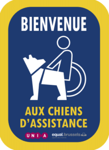 Bienvenue aux chiens d'assistance.